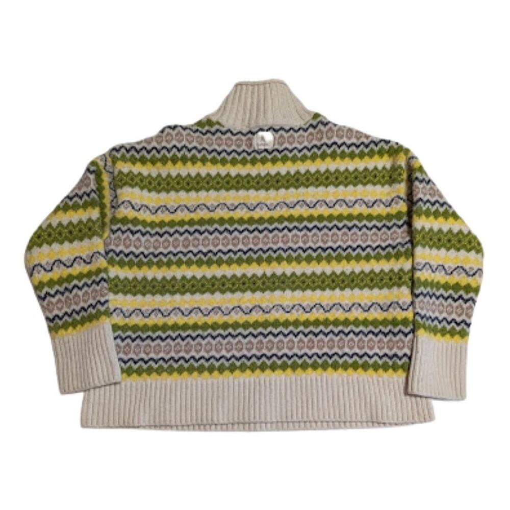 Barbour Holkham Wool Blend Knit Sweater Multicolor Crewneck Women’s Size 10 USED - Picture 6 of 8